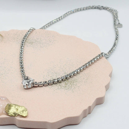 AURORA  - Choker tennis in cubic zirconia