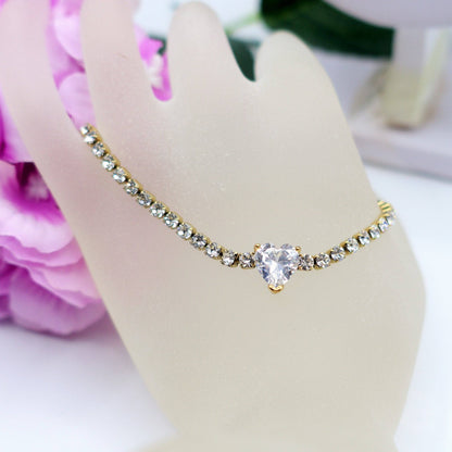 AURORA  - Choker tennis in cubic zirconia