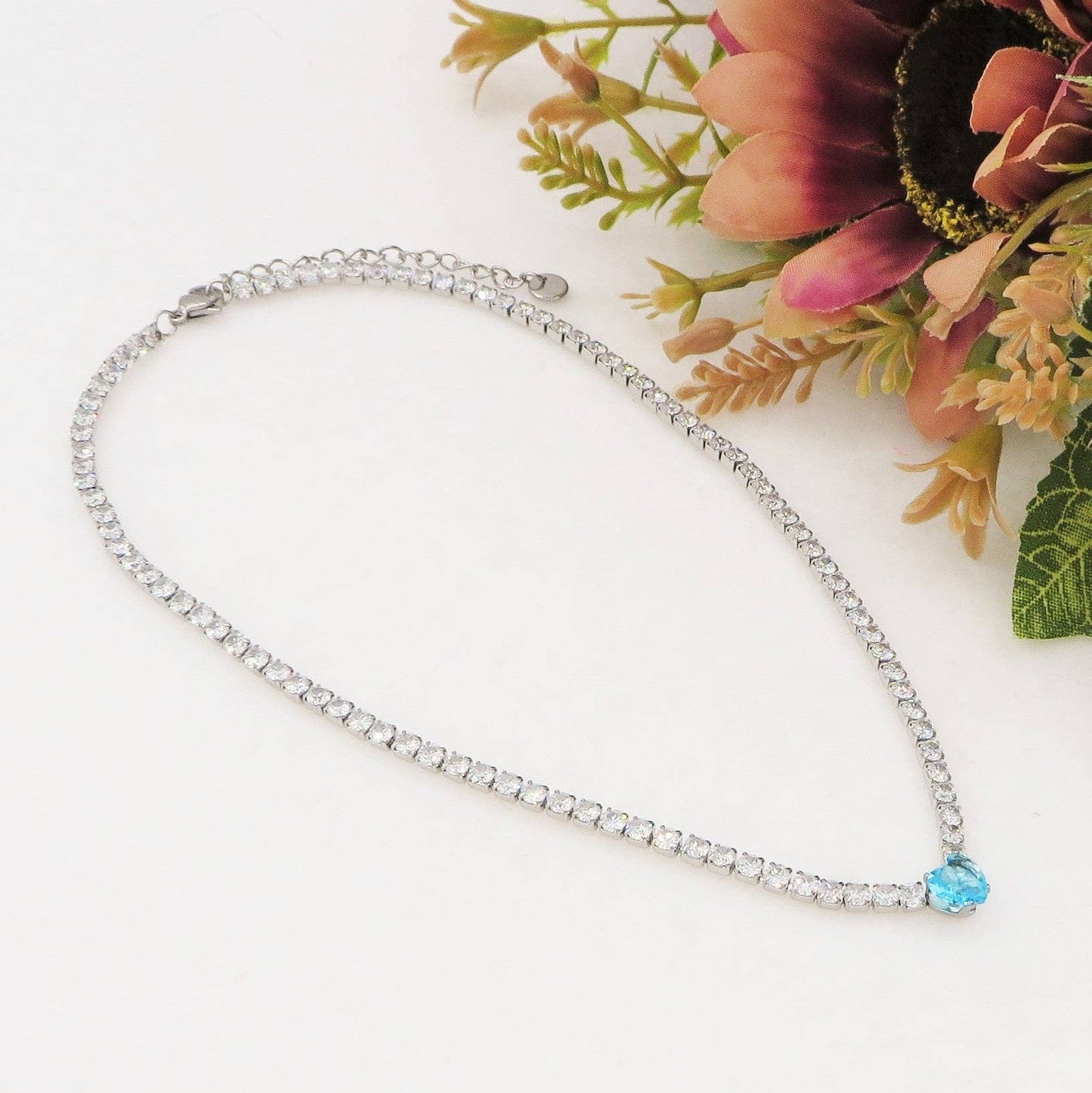 AURORA  - Choker tennis in cubic zirconia