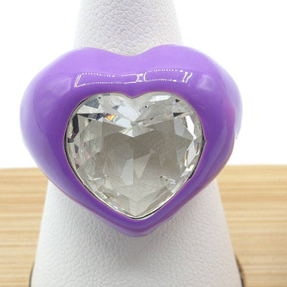 BROOK ~ CHUNKY - beautiful fun Enamel Heart Ring