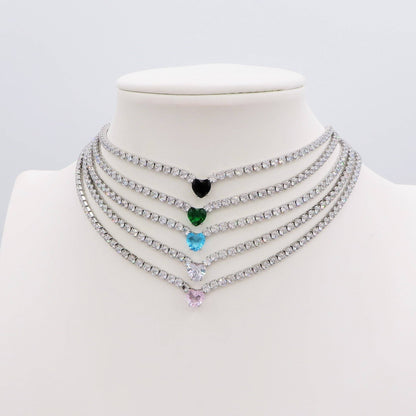 AURORA  - Choker tennis in cubic zirconia