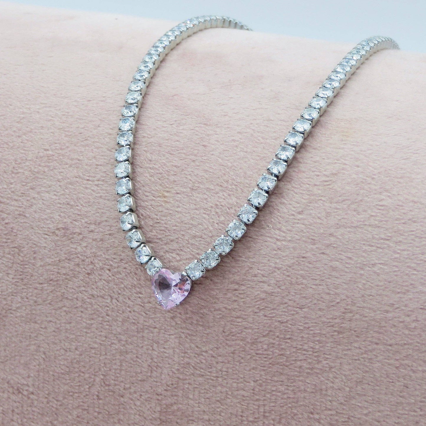 AURORA  - Choker tennis in cubic zirconia